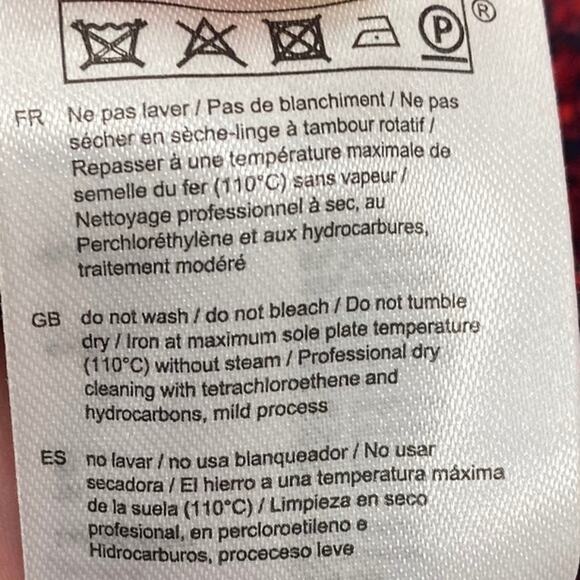 Maje Riola Striped Tweed Mini Sheath Dress Short Sleeve Red Black Womens Size 2 - Picture 10 of 10